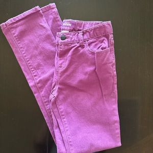 Old navy girl’s size 12 purple skinny jeans